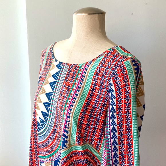 Pink Owl boho crochet back shift dress - Picture 2 of 8